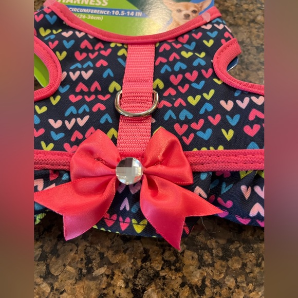 VIBRANT LIFE Harness Size XS. With bow, hearts, & a big diamond. NWT - Picture 9 of 9
